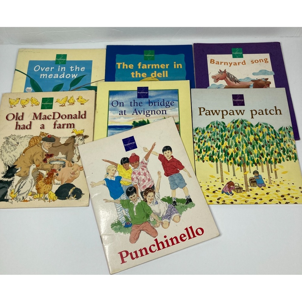 Lot Of 7 Song Books for Early Reader Paperback Single Copies Homeschool Tutoring
